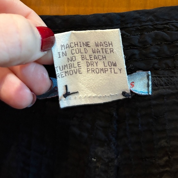 Johnny Was Women’s Black Seersucker Wide Leg Dress Pants Size XL - Picture 6 of 8